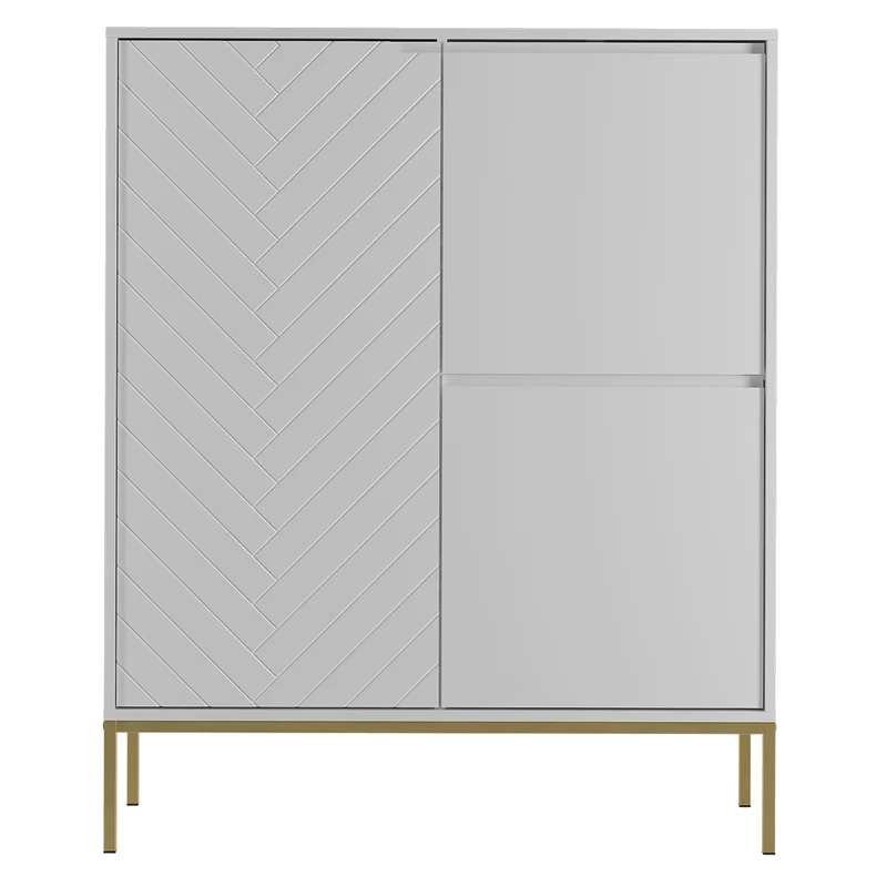 Buffet haut 3 portes Daria Blanc