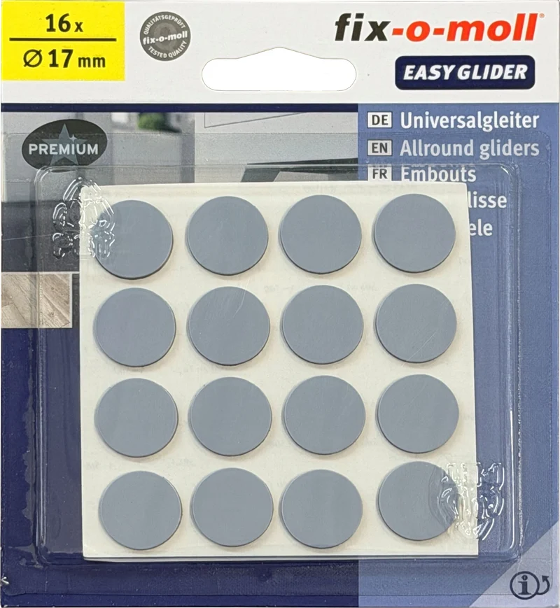 Fix-O-Moll Universalgleiter 1.5 mm / Ø 17 mm 16 x Universalgleiter