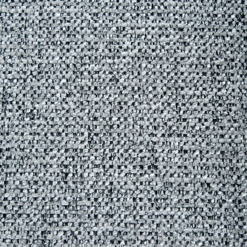 Chaise repas empilable tissu chenillé gris