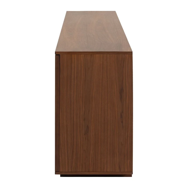 Meuble bas 4 portes placage noyer