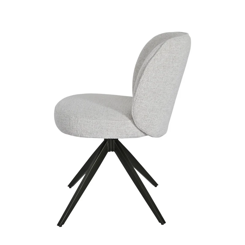 Chaise repas tissu beige