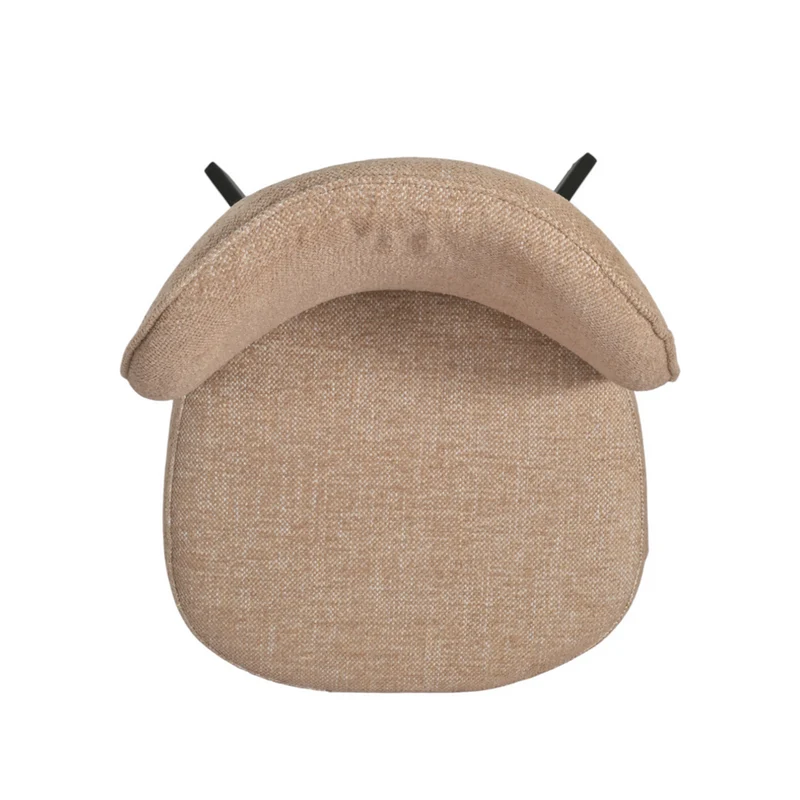Chaise repas tissu camel