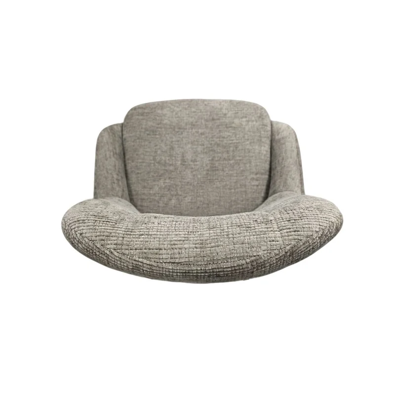 Chaise repas en tissu beige