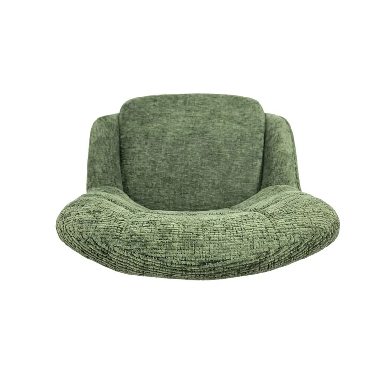 Chaise repas en tissu vert clair