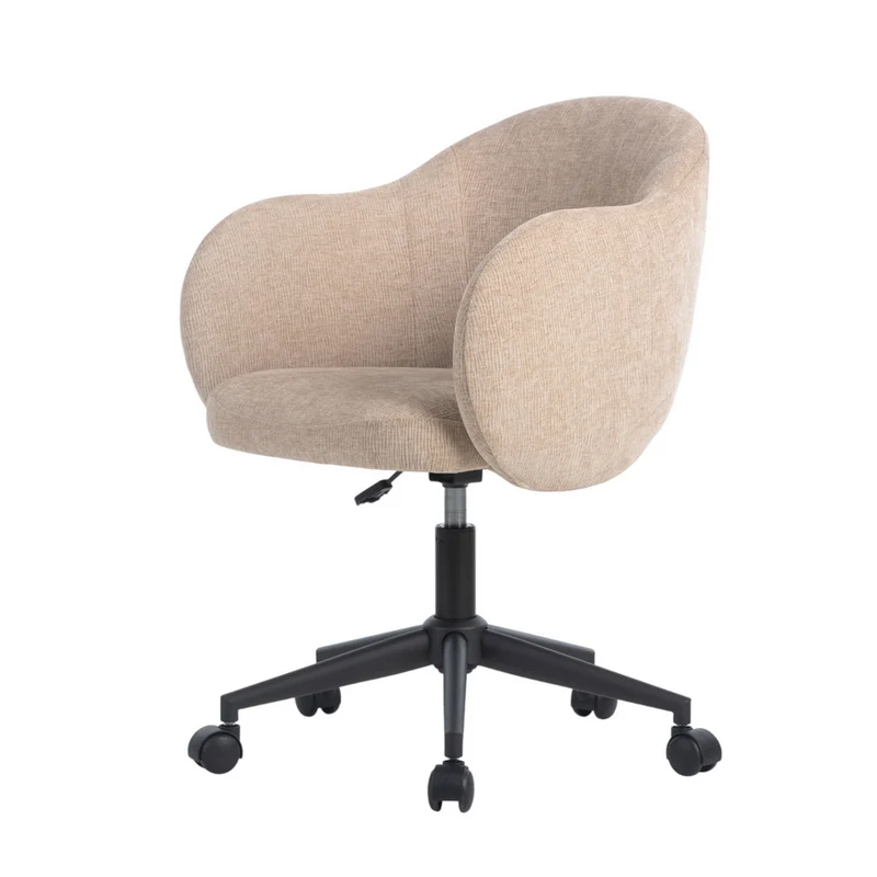 Chaise de bureau reglable tissu sable
