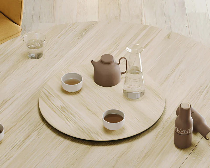 Plateau tournant en céramique - Lazy