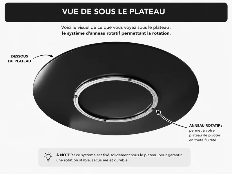Plateau tournant en céramique - Lazy