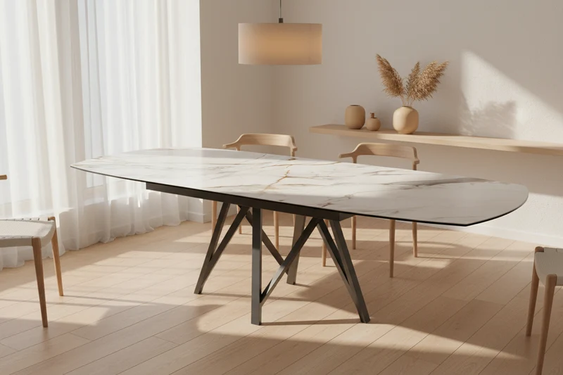 Table de repas extensible en céramique - Sedona