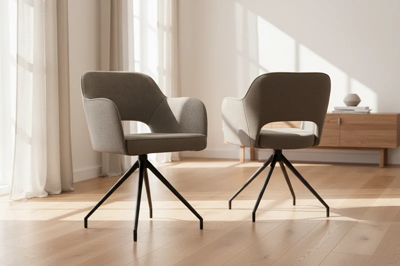 Lot de 2 chaises tournante - Chicago