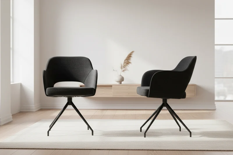 Lot de 2 chaises tournante - Chicago