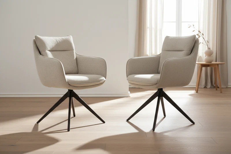 Lot de 2 chaises pivotante - Belfast