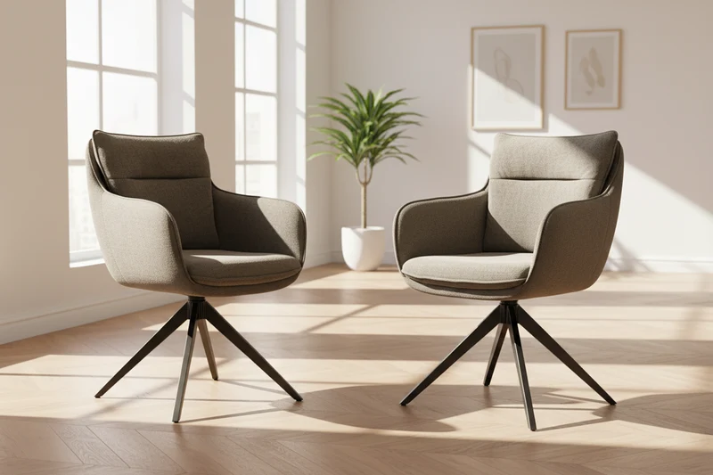 Lot de 2 chaises pivotante - Belfast