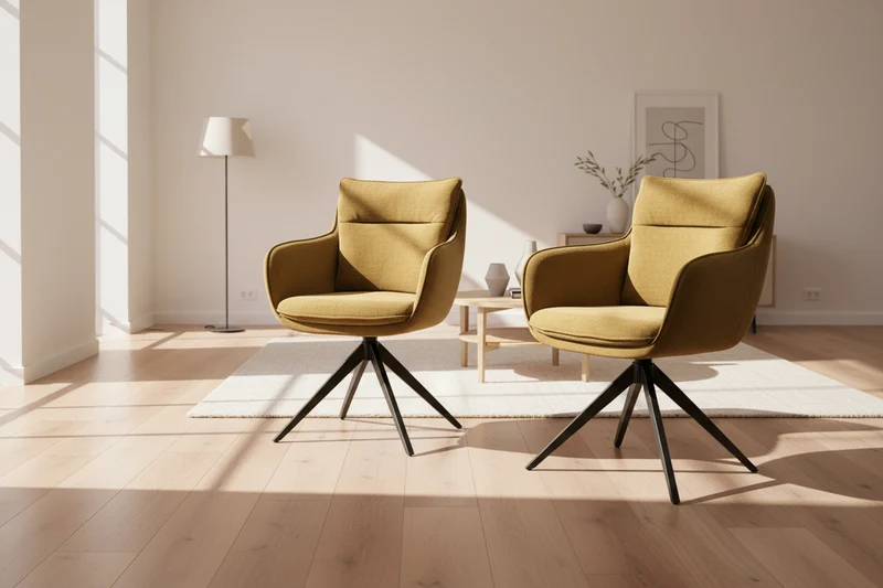 Lot de 2 chaises pivotante - Belfast