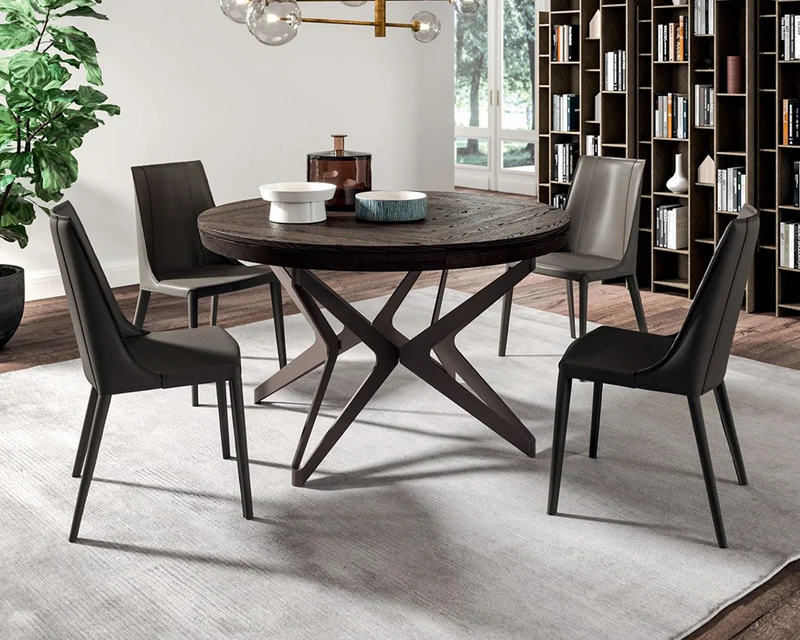 Table ronde extensible en bois - Roundy