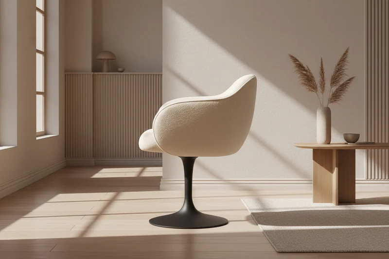 Lot de 2 chaises pivotante de salle à manger - Calise