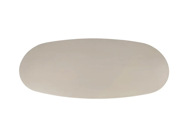 Table à manger ovale béton ciré beige - Tavy