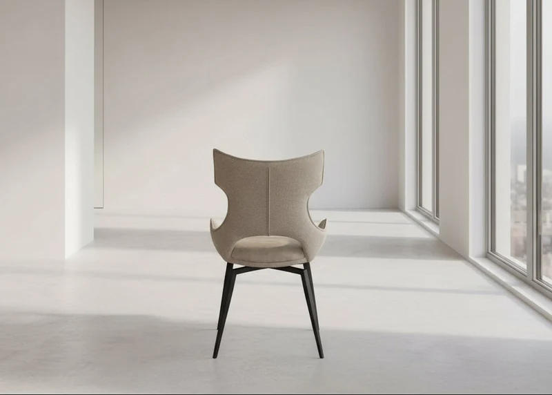 Lot de 2 chaises pivotante en velours - Camille