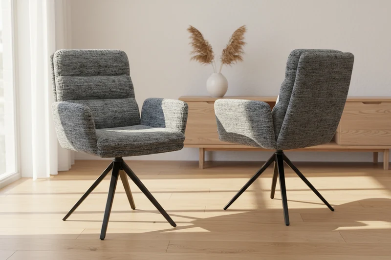 Lot de 2 fauteuils pivotant - Helsinki Akante