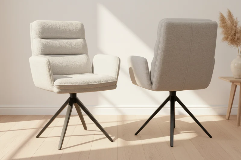 Lot de 2 fauteuils pivotant - Helsinki Akante