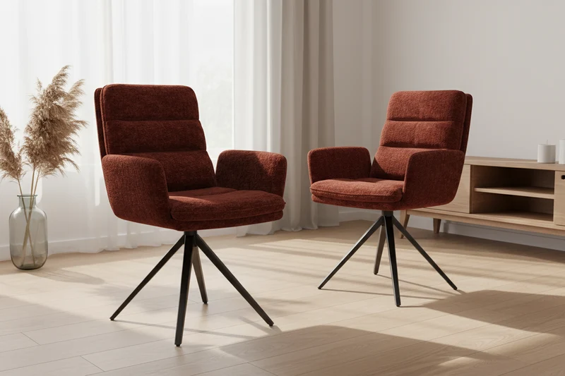 Lot de 2 fauteuils pivotant - Helsinki Akante