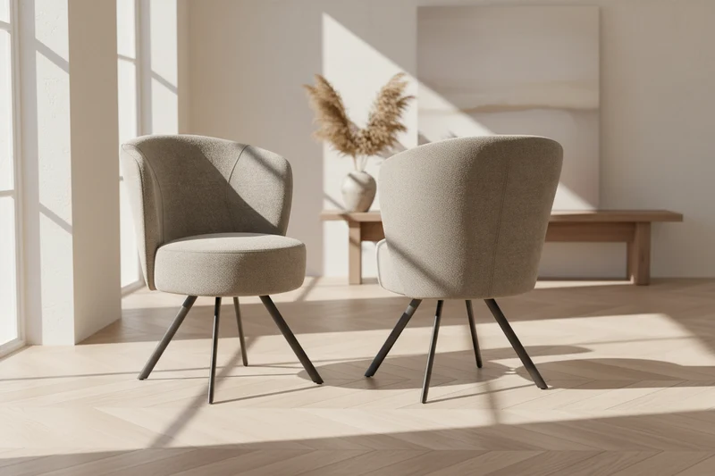 Lot de 2 fauteuil de table pivotant - Prague