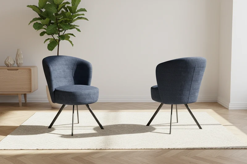 Lot de 2 fauteuil de table pivotant - Prague