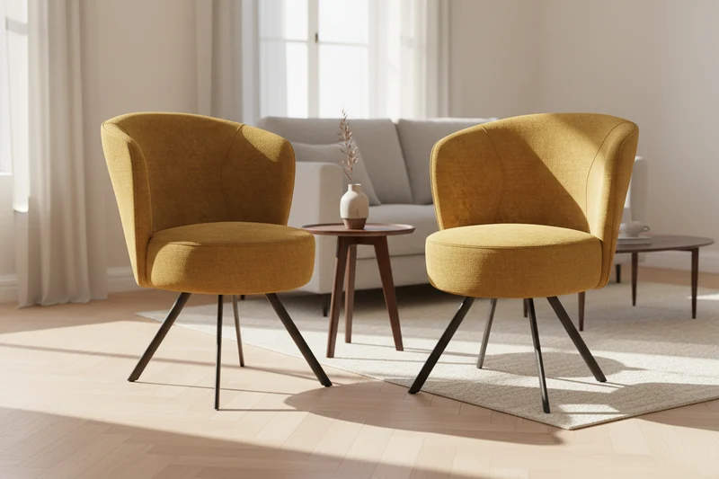Lot de 2 fauteuil de table pivotant - Prague
