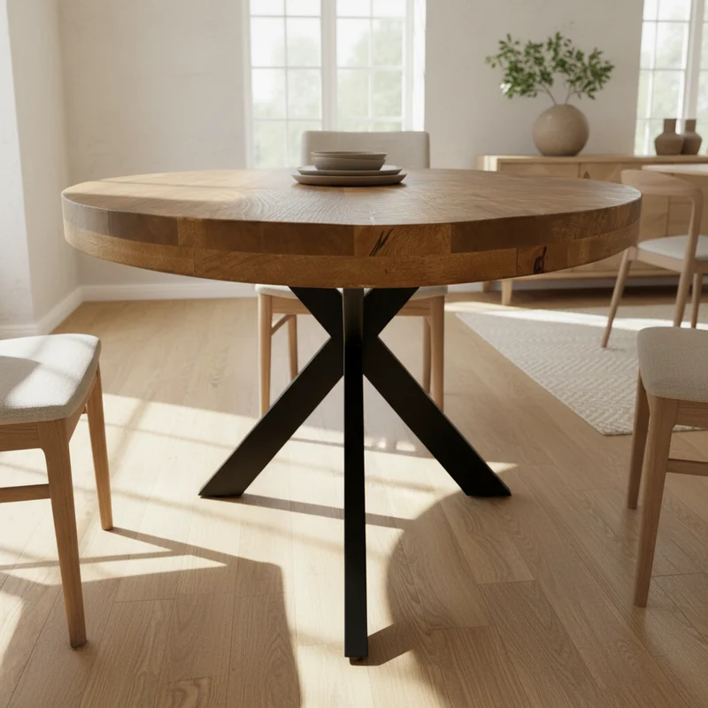 Table ovale en bois massif – Alexan