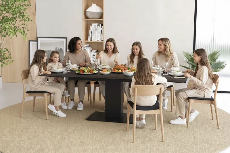Table céramique rouille extensible - Connexion Akante