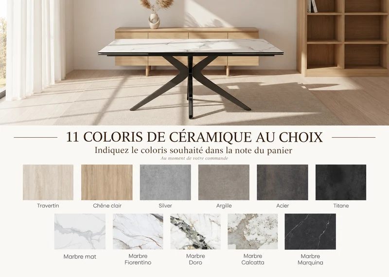 Table ceramique extensible - Influence Akante