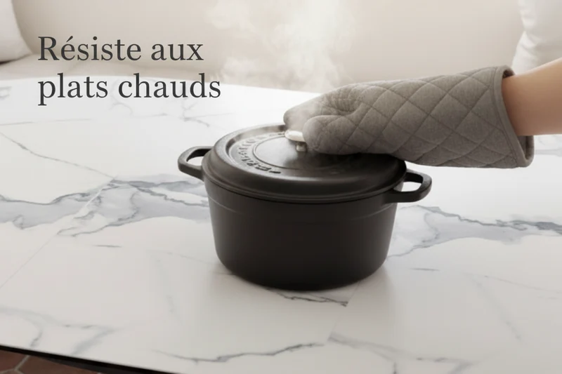 Table ronde céramique extensible Akante - Chanterelle