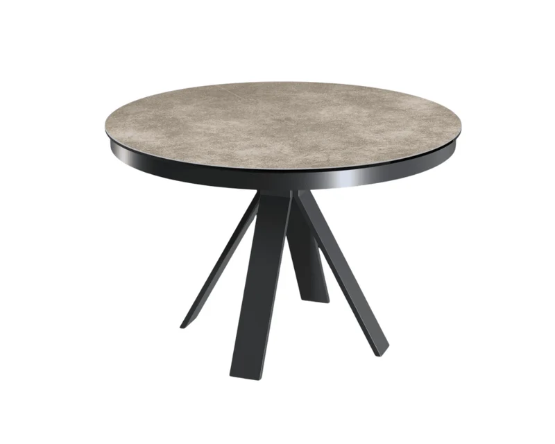 Table ronde céramique extensible Akante - Chanterelle