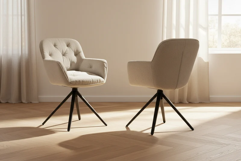 Lot de 2 chaises pivotantes - Charleston