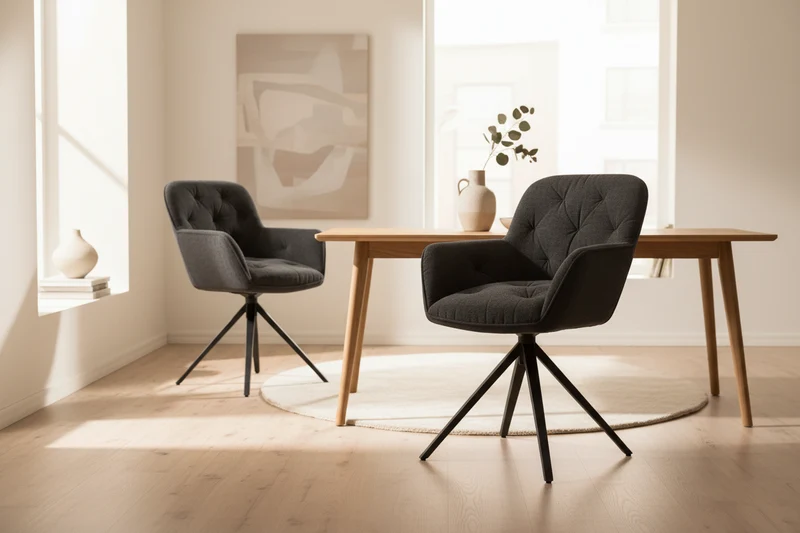 Lot de 2 chaises pivotantes - Charleston