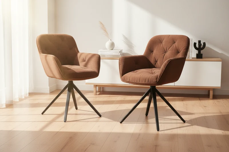 Lot de 2 chaises pivotantes - Charleston