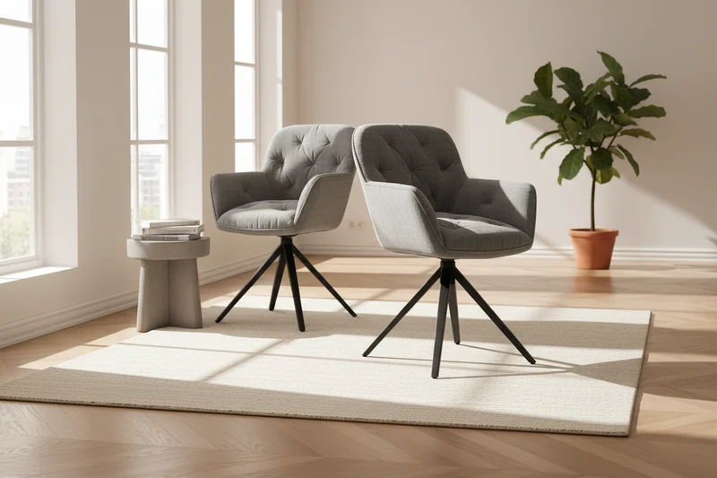 Lot de 2 chaises pivotantes - Charleston