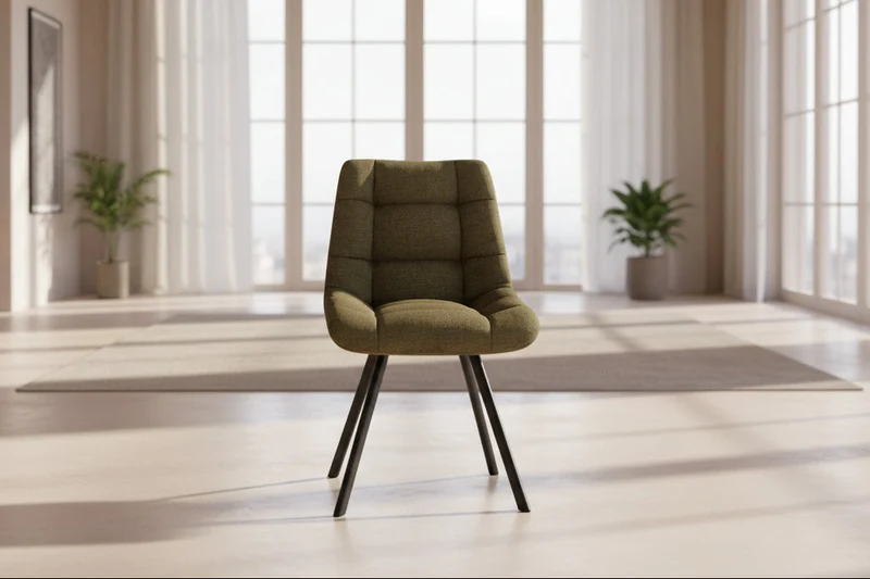 Chaise de salle à manger capitonné - Liz
