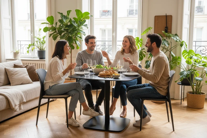 Table basse relevable en céramique – Concept