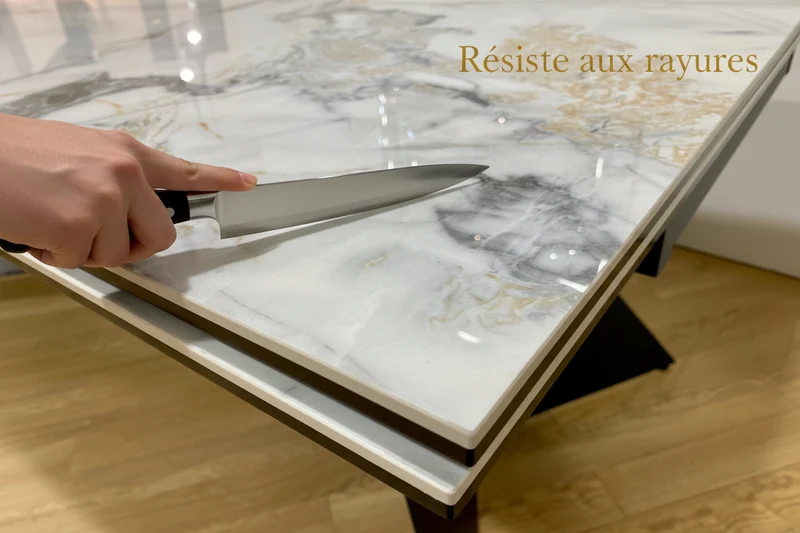 Grande table céramique marbre extensible - Washington