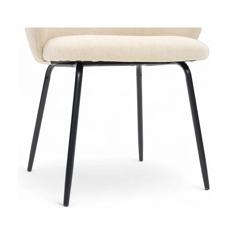Chaise repas tissu écru