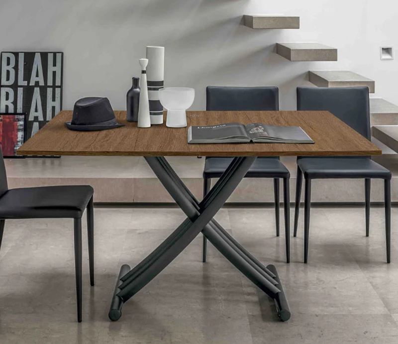 Table basse relevable extensible en bois – Fenix