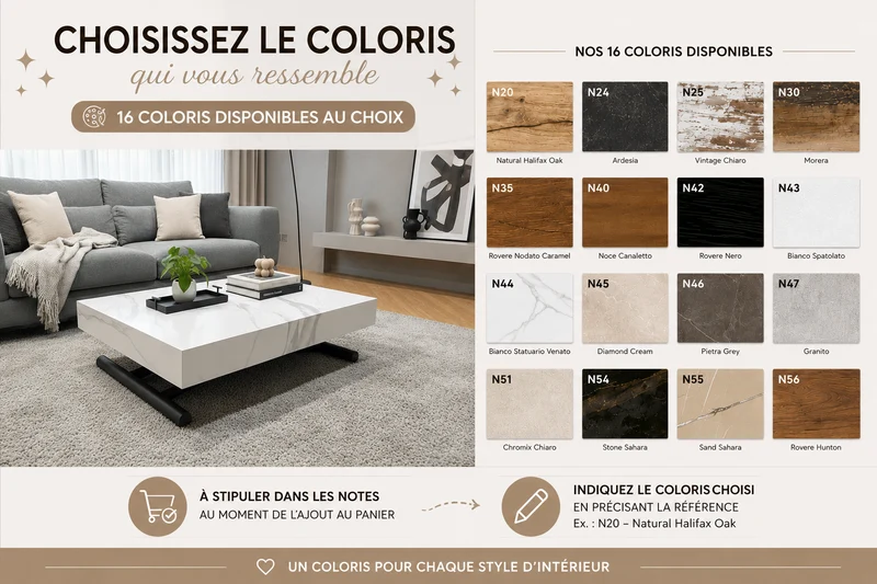 Table relevable extensible blanche marbre - Cassio