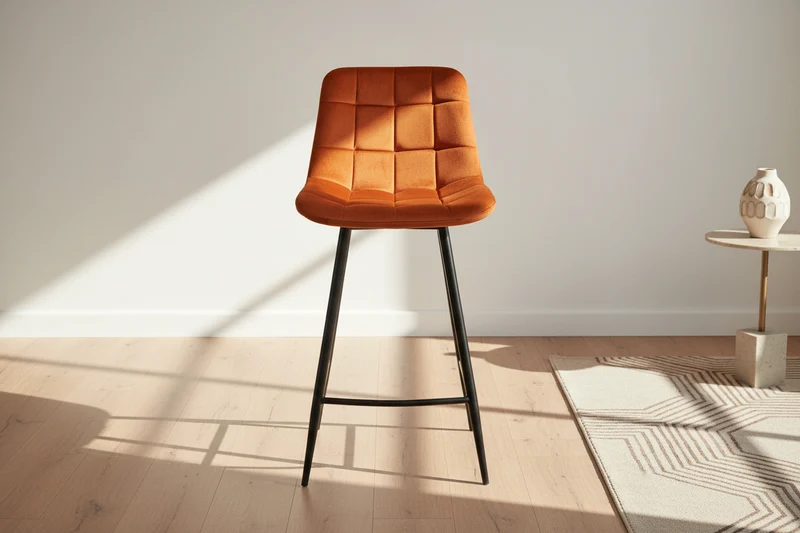 Chaises de bar en velours - Juta