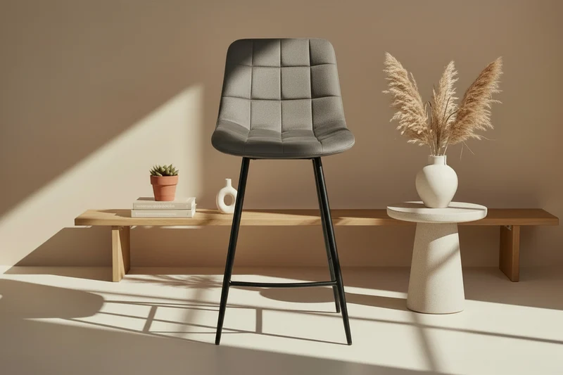 Chaises de bar en velours - Juta