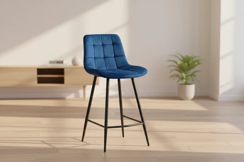 Chaises de bar en velours - Juta