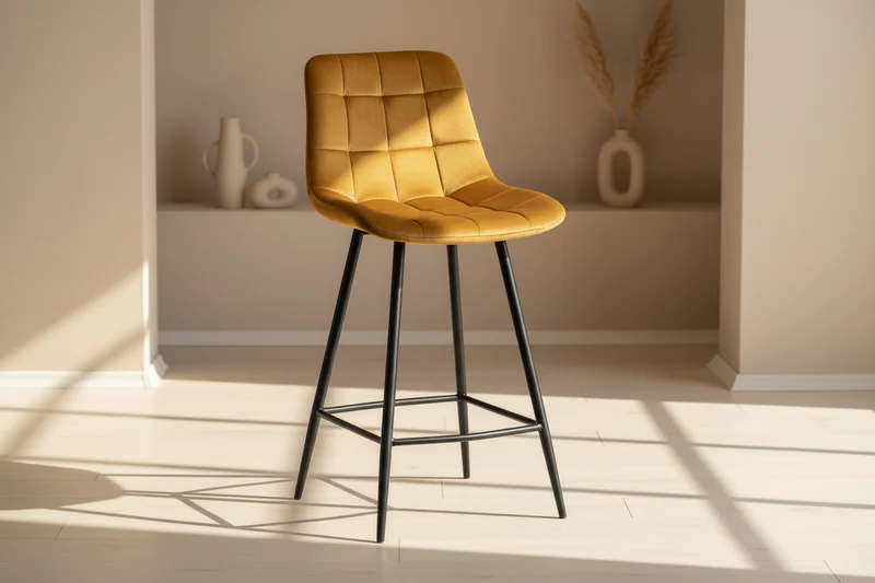 Chaises de bar en velours - Juta