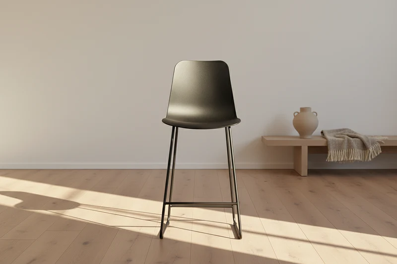 Chaise de comptoir pieds métal - Marie