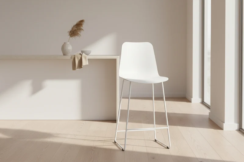 Chaise de comptoir pieds métal - Marie