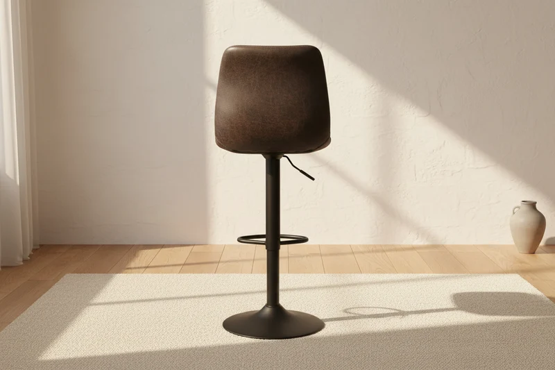 Chaise de bar en simili cuir vintage - Firmine