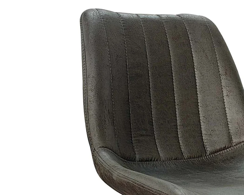 Chaise de bar en simili cuir vintage - Firmine